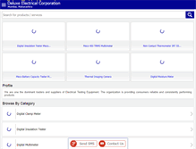 Tablet Screenshot of deluxeelectrical.com